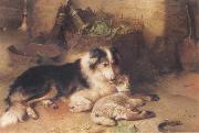 Walter Hunt The Shepherd-s Pet oil on canvas